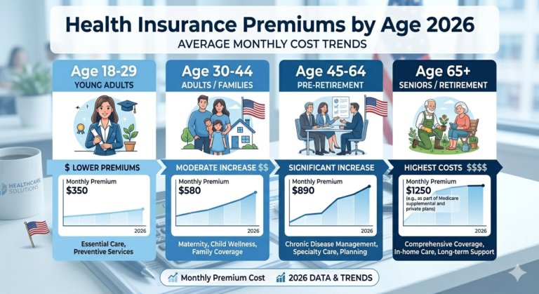 health insurance premiums increasing by age chart USA